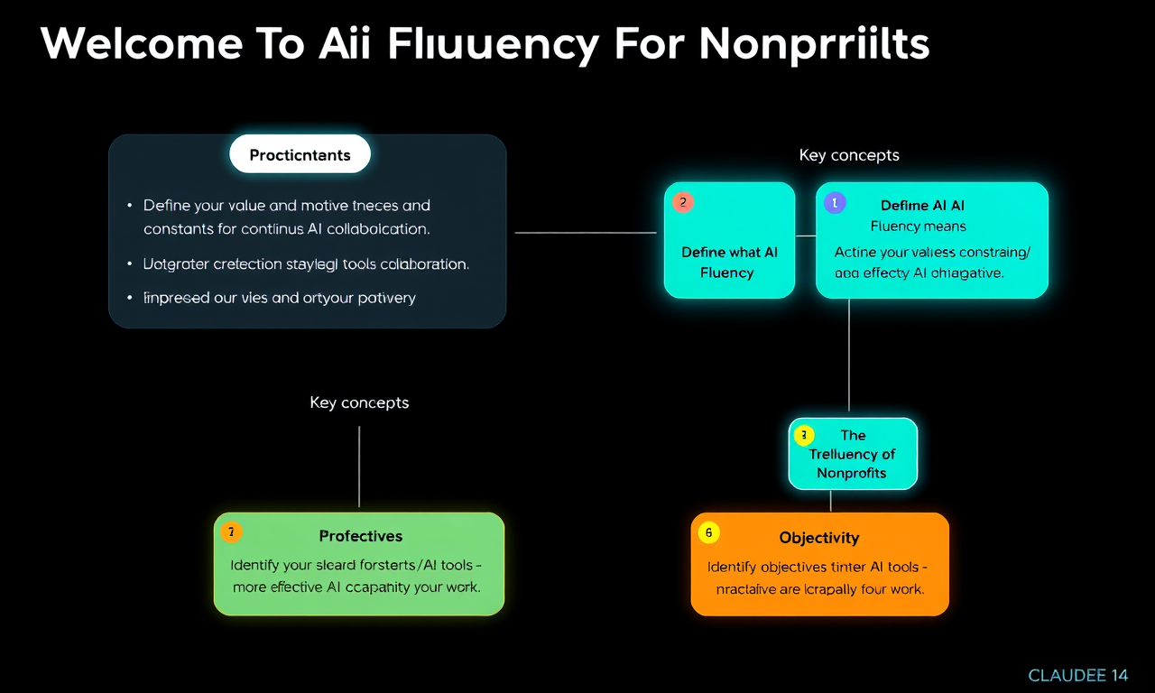Welcome To AI Fluency For Nonprofits — diagram