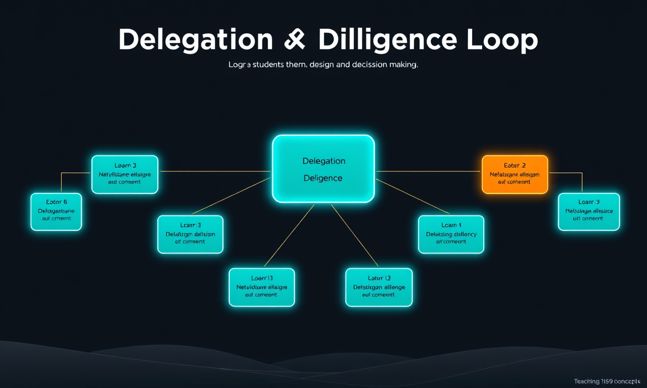 The Delegation Diligence Loop — diagram